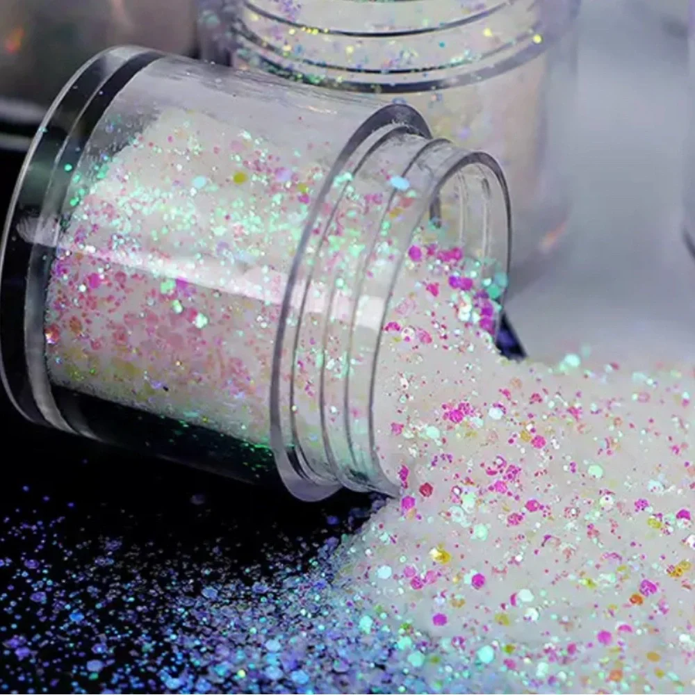 Iridescent aurora Glitter  for nails Supplies